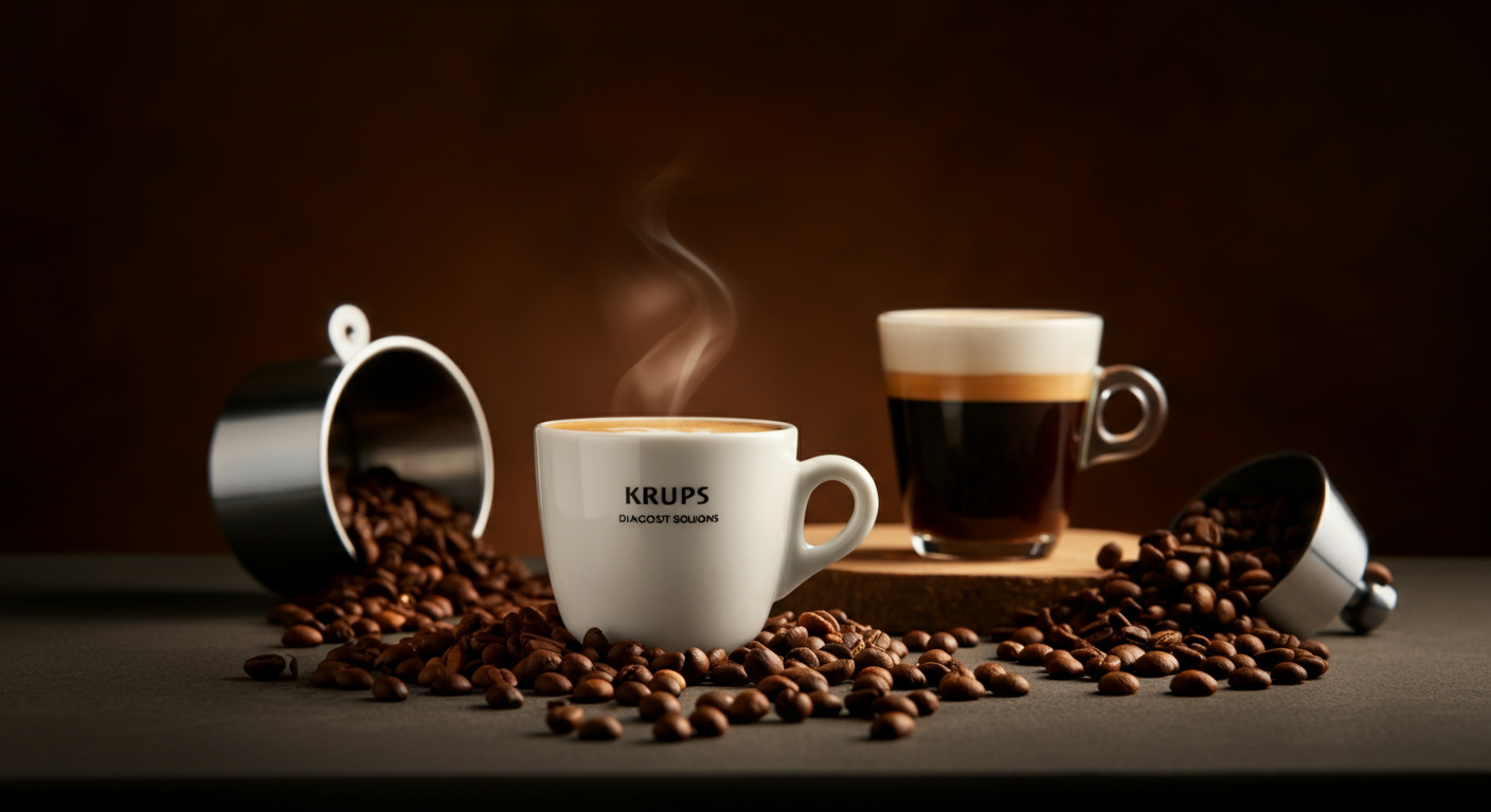Krups EA8108 ne délivre pas de café : Diagnostic et Solutions — une